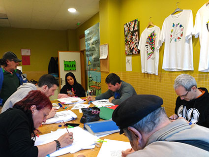 Taller de pintura textil